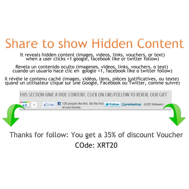 Compartir para mostrar contenido oculto