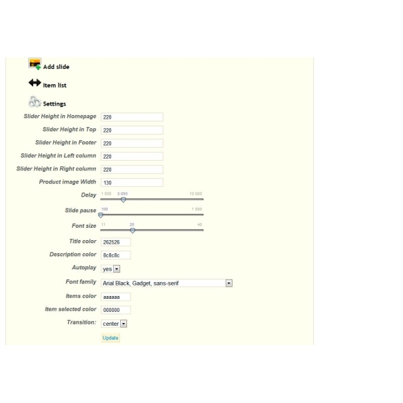 Elastic Slider