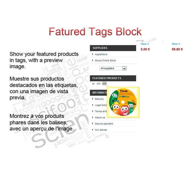 Featured tags block