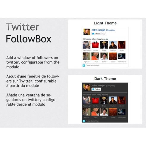 Twitter follow box
