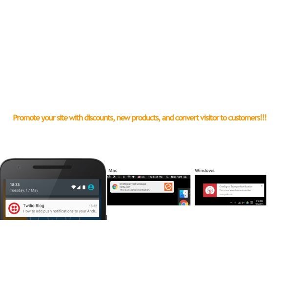 Progressive web app and push notifications