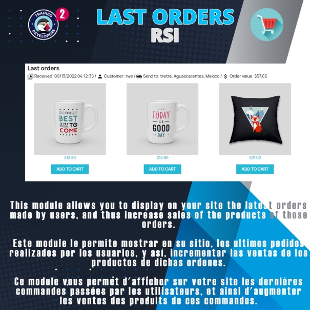 Last orders - Show recent orders