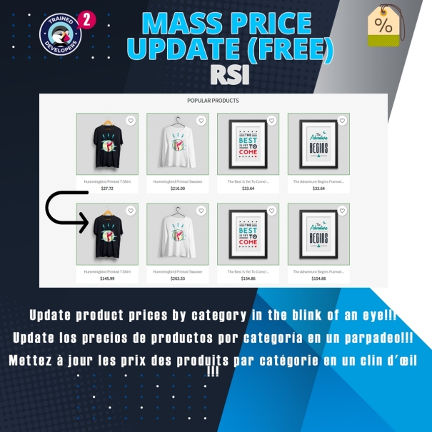 Mass price update