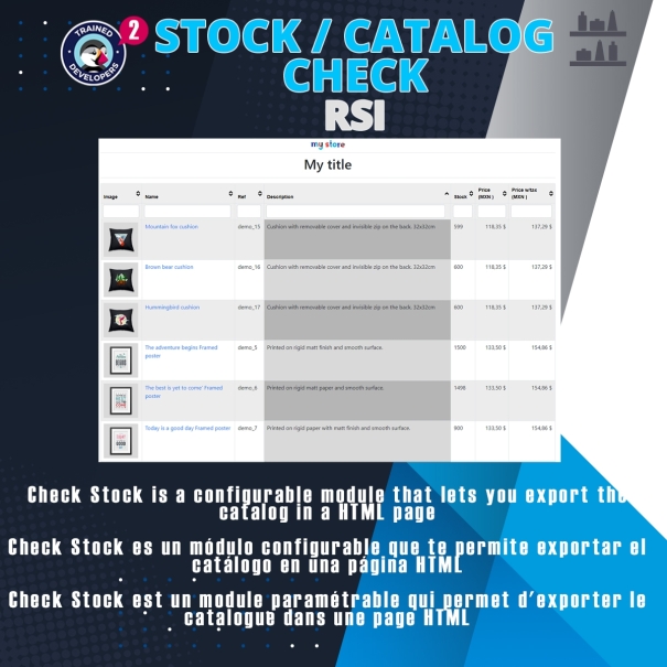 Stock / Catalog check
