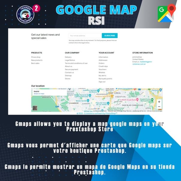 Gmaps - Google map para PrestaShop